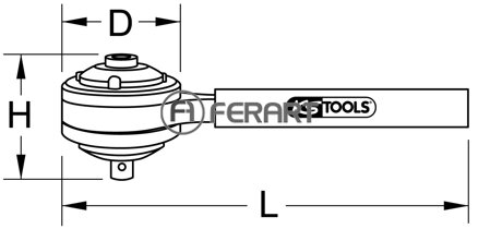 Znásobovač uťahovacieho momentu 1/2" x 3/4", 1680Nm