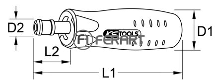 Pevne nastavený momentový skrutkovač 1/4", 100-180 cNm