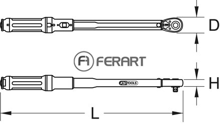 1/2" ULTIMATEprecision momentový kľúč s račňou, 80-420Nm