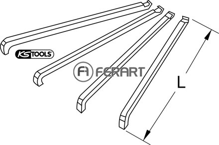 Súprava hákov sťahováka pre sťahováky guľôčkových ložísk, 4-dielna ISO 6004