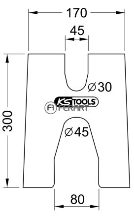 Hranolová doska extra tenká Ø 30,0 / 45,0 mm