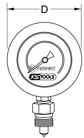 Manometer, 120 mm