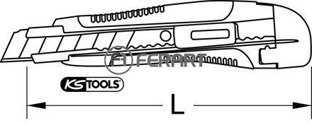Univerzálny nôž s odlamovacou čepeľou, 25 mm