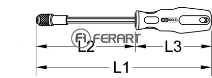 1/4" ERGOTORQUE bitový skrutkovač