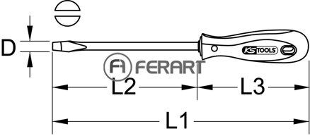 ERGOTORQUE krížový skrutkovač, 10mm