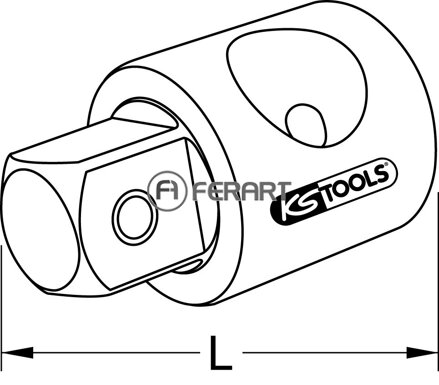 3/8" klzná súčiastka/redukčný adaptér, 1/2"F x 3/8"M