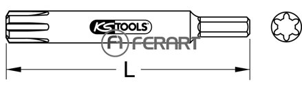5/16" CLASSIC bit RIBE, 100mm, M7