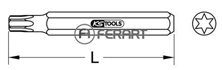 10mm CLASSIC bit Torx, 75mm, T10