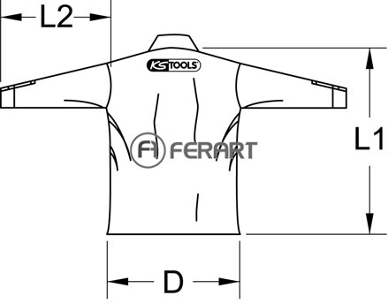 Unisex košeľa čierna, XXL 1/1 rukáv